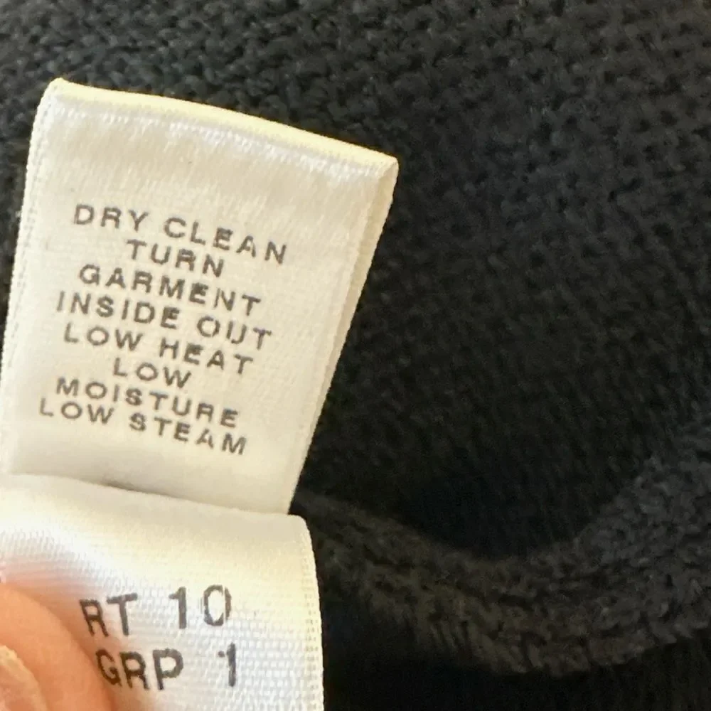 ST. JOHN CAVIER Black Wool Blend Knit